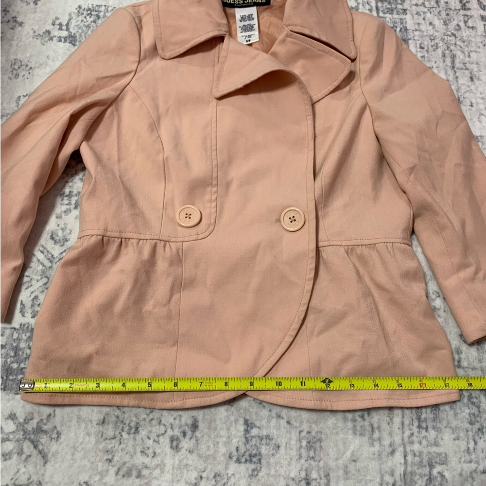 VTG Y2K Guess Blush Pink Blazer Jacket S - Picture 10 of 16